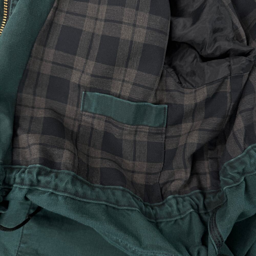 Vintage Carhartt Field Hunting Jacket Green USA Made Mens XL Bush Cape CW043 - Picture 7 of 13